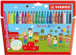 STABILO Trio A,Z stylo-feutre Fin Multicolore 24, 1