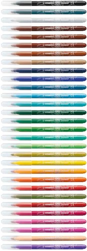 STABILO Power feutres - Coffret 30 couleurs pour enfants et adultes-3