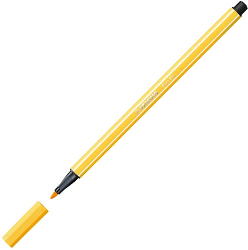 STABILO feutre premium jaune - Pen 68 - marqueur créatif-3