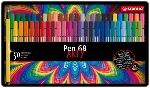 STABILO feutres - boîte métallique avec 50 couleurs premium-2