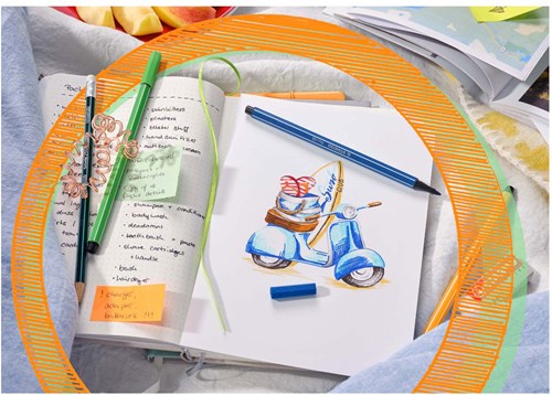 Stabilo étui premium feutres 15 couleurs Pen 68-3