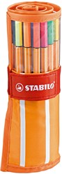 Stabilo feutre fin point 88 rollerset 30 couleurs - 0,4 mm étui