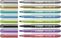 STABILO feutres métallisés étui 8 couleurs - pointe extra large-2