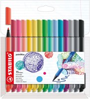 Stabilo set de feutres - pointMax pointe dure étui 15 couleurs