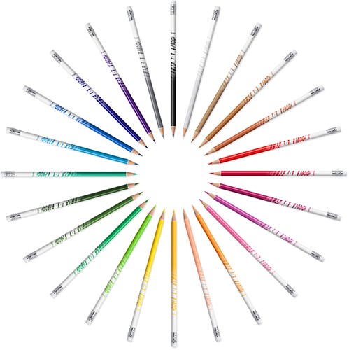 BIC Kids crayons de couleur effaçables - 24 pièces - set de coloriage enfants-3