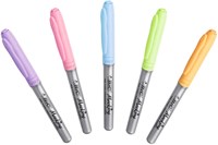 BIC Feutres Permanents Pastel - 5 pièces - Dessin Créatif-3