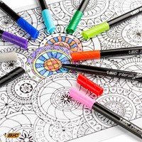 BIC Feutres fins pastel set - 12 couleurs - Intensity stylos créatifs-2