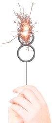 Folat bougie scintillante chiffre 8 décoration de fête pour gâteau