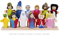 Goki ensemble de marionnettes à doigt - jouet coloré pour enfants