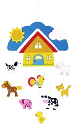Goki mobile en bois ferme - décoration de chambre bébé en bois