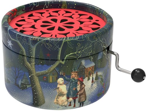 Belle Lurette boîte à musique bonhomme de neige chanson de Noël O Du Frohliche
