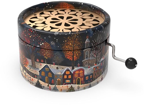 Belle Lurette boîte à musique Noël Rondo109 avec mélodie village de Noël