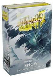 Asmodee protège-cartes Dragon Shield Japanese Matte dual Snow 60 pièces