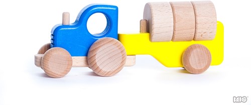 Bajo tracteur jouet avec blocs - tracteur de ferme pour enfants-2