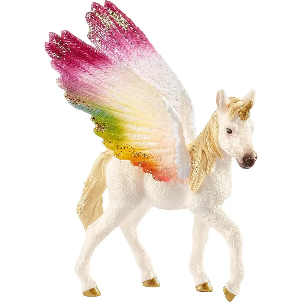 Schleich Bayala Poulain Licorne Arc-en-ciel Ailé Figurine 70577