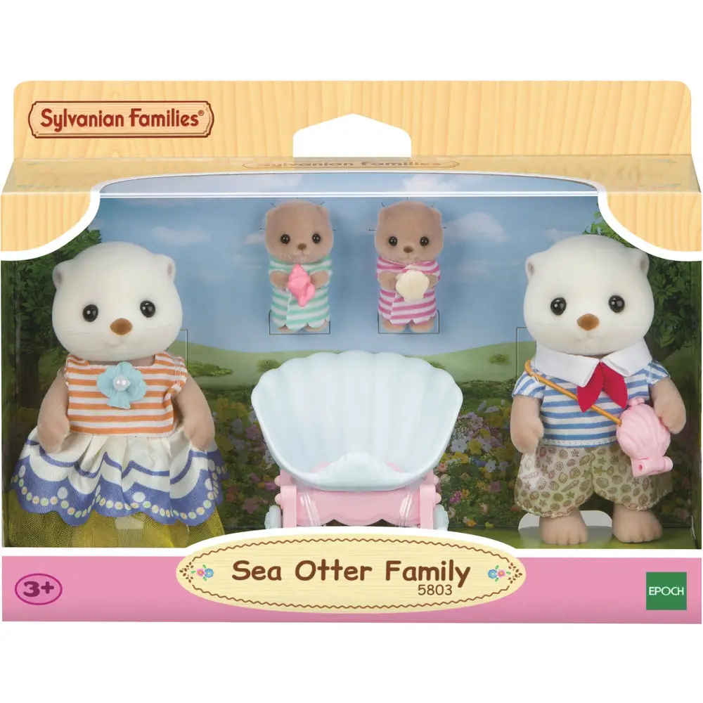 Sylvanian Families famille loutre de mer coffret jouet - adorables poupées