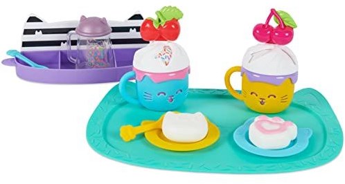 van der Meulen Gabby's Dollhouse set de vaisselle jouet fête des paillettes-2