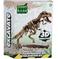 Dino Base jouet T-Rex kit d'excavation 3D - squelette dinosaure à déterrer