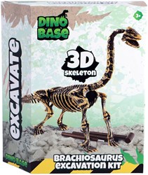 Dino Base squelette 3D Brachiosaurus kit d'excavation - jouet dinosaure
