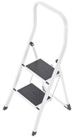 Hailo K45 Keukentrap 2 Treden met Hoge Beugel Wit