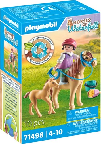 PLAYMOBIL HORSES OF WATERFALL: CHILD WITH PONY AND FOAL