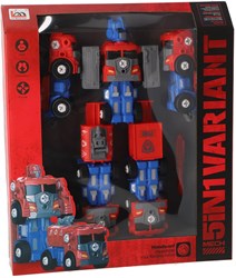KiddyGo jouet robot transformable rouge bleu véhicule