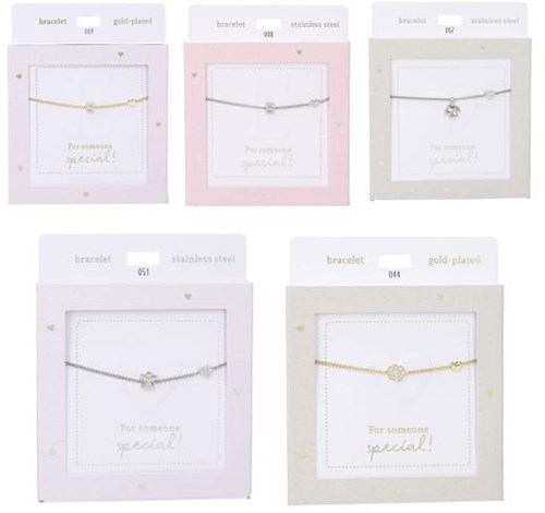 Depesche bracelet Heart of Gold argenté avec lettre T cristal-2