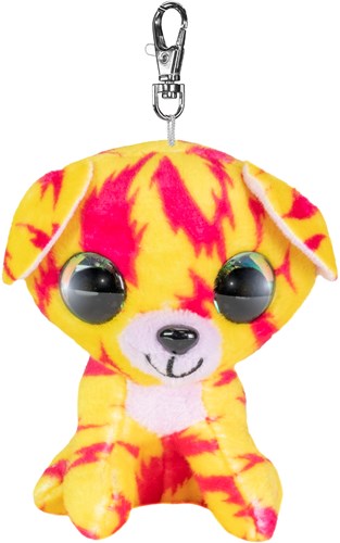 Lumo Stars porte-clés peluche ours Honey 8,5 cm jaune