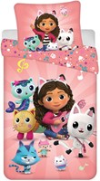 Housse de couette Gabby's Poppenhuis chambre enfant coton 140x200cm