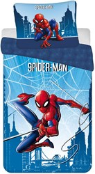 Parure de lit Spiderman coton enfant 140x200cm Marvel housse