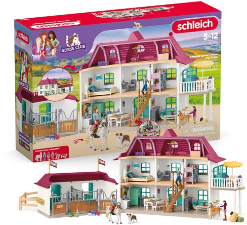 Schleich Horse Club ferme équestre avec maison et écurie - coffret de jeu