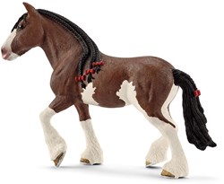 Schleich Farm World jument Clydesdale figurine jouet - cheval réaliste