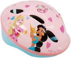 Casque vélo Disney Princess rose blanc 52-56 cm casque fille sécurité
