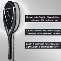 Schildkröt housse raquette badminton 3/4 protection polyester-2
