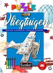 Livre de puzzles 3D Eureka Livre de puzzles et de couleurs - Avions
