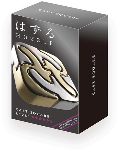 Eureka casse-tête métal Huzzle Cast Puzzle Square or-argent