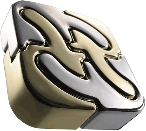 Eureka casse-tête métal Huzzle Cast Puzzle Square or-argent-2