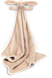 Jellycat doudou lapin Bashful Beige couverture bébé