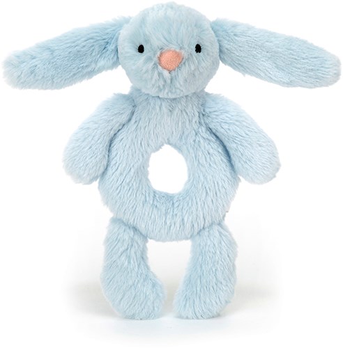 Jellycat peluche hochet Bashful Blue Bunny jouet bébé