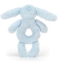 Jellycat peluche hochet Bashful Blue Bunny jouet bébé-3