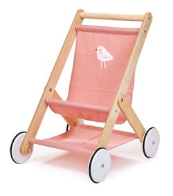 Mentari poussette en bois pour poupée - jouet durable pour enfants