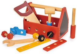 Mentari boîte à outils en bois jouet - colorée et éducative