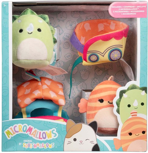 Squishmallows peluche jouet Micromallows Ticket to Ride set 4 pièces