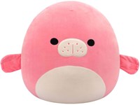Squishmallows peluche câlin Morlai lamantin 30cm blanc animal marin