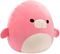 Squishmallows peluche câlin Morlai lamantin 30cm blanc animal marin-2