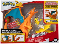 Jazwares figurine Pokemon Deluxe Dracaufeu avec Pikachu et lanceur