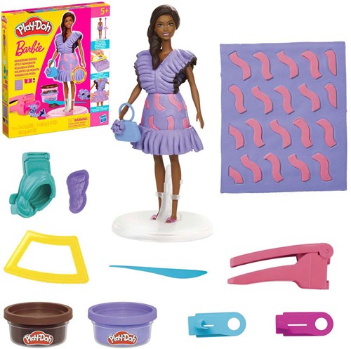 Hasbro coffret Barbie pâte à modeler - Play-Doh set avec poupée et accessoires-2