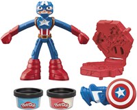 Play-Doh Marvel Captain America set de pâte à modeler super-héros - Jouet Marvel-2
