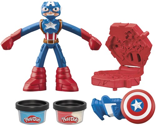 Play-Doh Marvel Captain America set de pâte à modeler super-héros - Jouet Marvel-2