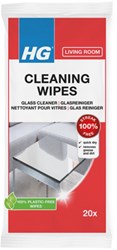 HG lingettes nettoyantes pour vitres et miroirs 20 pièces